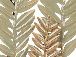 Beliani Dekoracja ścienna Liść COPERNICIUM Metal Złoty 50 cm 5