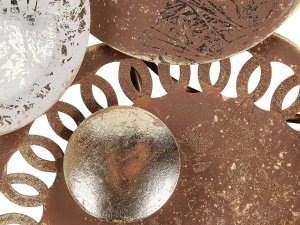 Beliani Dekoracja ścienna PLUTONIUM Metal Kolorowy 48 cm 5