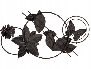 Beliani Dekoracja ścienna Kwiat THORIUM Metal Kolorowy 44 cm 4