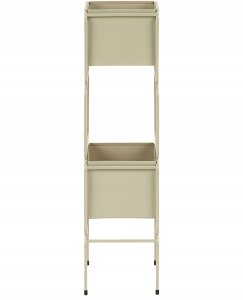 Beliani Stojak na kwiaty COTINUS Metal 20 cm Beżowy 4