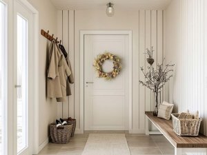 Dekoracja świąteczna Beliani Wieniec dekoracyjny CAMRUN Zielony 4 cm 3