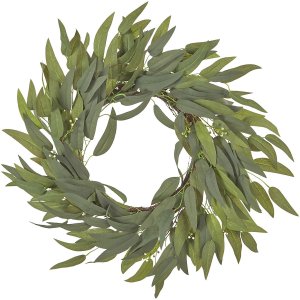 Dekoracja świąteczna Beliani Wieniec dekoracyjny GAMRUN Zielony 4 cm 1