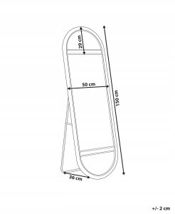 Beliani Lustro stojące BARGES 150 cm 3