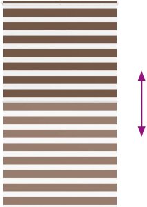 vidaXL Roleta zebra, brzozowa, szerokość tkaniny 130,9 cm, poliester 5