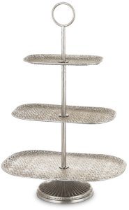 Patera Dekoracyjna  Metalowa Piętrowa Vintage Taca 1