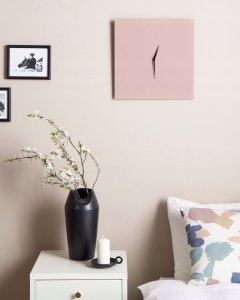 Beliani Zegar ścienny TOMAR 40 cm Metal Różowy 2