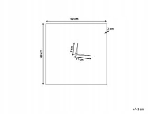 Beliani Zegar ścienny TOMAR 40 cm Metal Różowy 3