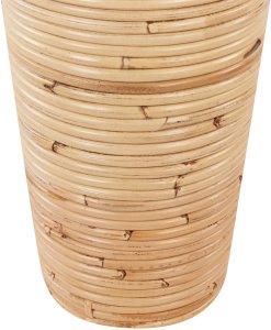 Beliani Wazon dekoracyjny ELATIA Rattan 50 cm Naturalny 8