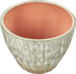 Beliani Doniczka NYSSA Ceramika 50 cm Zielony 2