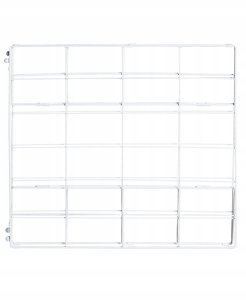 Beliani Kosz metalowy z bambusową pokrywą biały MIRISSA 6