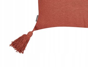 Beliani Zestaw 2 poduszek dekoracyjnych VALVARIA Bawełna 30 x 50 cm Czerwony Wzór zygzak 6