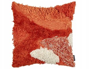 Beliani Zestaw 2 poduszek dekoracyjnych SAGENIA Bawełna 45 x 45 cm Pomarańczowy Wzór abstrakcyjny 4