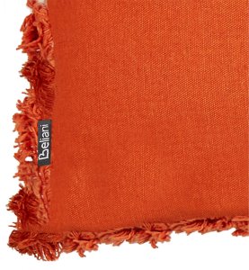 Beliani Zestaw 2 poduszek dekoracyjnych SAGENIA Bawełna 45 x 45 cm Pomarańczowy Wzór abstrakcyjny 6