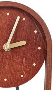 Beliani Zegar biurkowy FERDEN 15 cm Brązowy 2