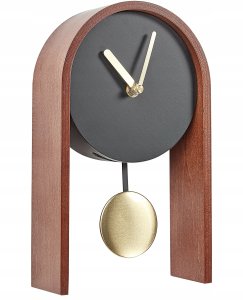 Beliani Zegar biurkowy BLATTEN 16 cm Czarny 4