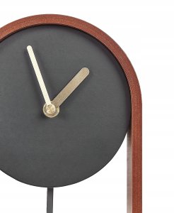 Beliani Zegar biurkowy BLATTEN 16 cm Czarny 6