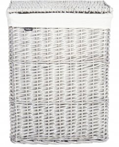 Beliani Zestaw 5 koszy wiklinowych biały ELLA 7