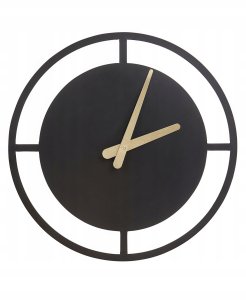 Zegar ścienny TRIENT 40 cm Metal Czarny Lumarko! 1