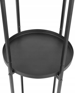 Beliani Stojak na kwiaty TAMARIX Metal 35 cm Czarny 5
