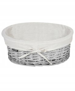 Beliani Zestaw 5 koszy wiklinowych biały VAKARI 6