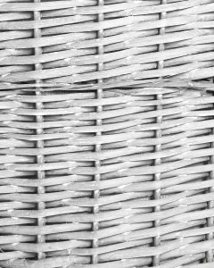 Beliani Zestaw 5 koszy wiklinowych biały VAKARI 10