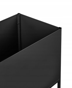 Beliani Doniczka na nóżkach TAPIEN Metal 70 cm Czarny 6