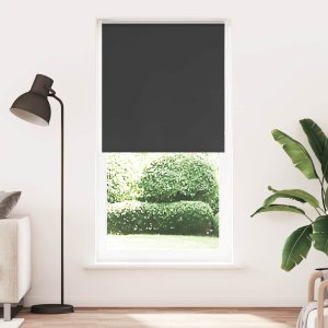 Roleta zaciemniająca czarny 90x230 cm Szerokość tkaniny 85,7 cm 1