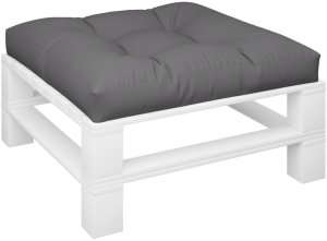 vidaXL Poduszka na paletę, szara, 80x80x12 cm, tkanina 3