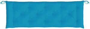 Poduszka na ławkę ogrodową, niebieska, 150x50x7 cm, tkanina 4