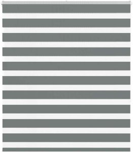 Roleta zebra, ciemnoszara, szerokość tkaniny 115,9cm, poliester Lumarko! 1