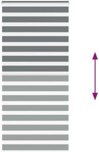 vidaXL Roleta zebra, ciemnoszara, szerokość tkaniny 95,9 cm, poliester 5