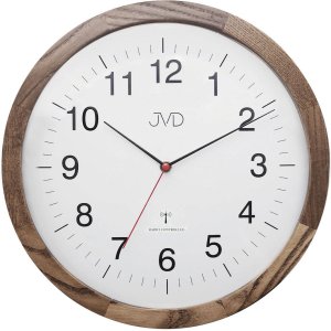 Zegar ścienny JVD NR22009.78 32 cm drewniany radiowy . 1