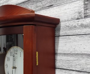 Zegar ścienny JVD NR24020.23 drewniany z kurantaki 68 cm . 3