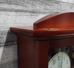 Zegar ścienny JVD NR24020.23 drewniany z kurantaki 68 cm . 5