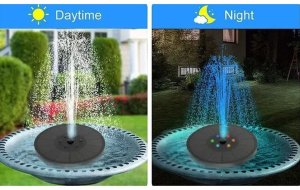 LAMPA FONTANNA SOLARNA DO OCZKA WODNEGO 5 LED AUTOMATYCZNA 2
