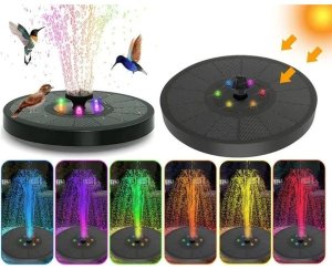 LAMPA FONTANNA SOLARNA DO OCZKA WODNEGO 5 LED AUTOMATYCZNA 4