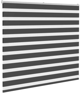 Roleta zebra, czarna, szerokość tkaniny 160,9cm, poliester 3