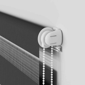 Roleta zebra, czarna, szerokość tkaniny 110,9cm, poliester 10