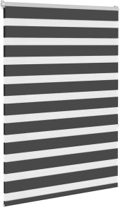 Roleta zebra, czarna, szerokość tkaniny 110,9cm, poliester 3