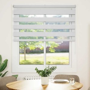 Roleta zebra, biała, szerokość tkaniny 115,9cm, poliester 2