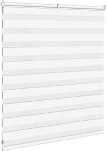 Roleta zebra, biała, szerokość tkaniny 115,9cm, poliester 4