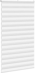 Roleta zebra, biała, szerokość tkaniny 120,9cm, poliester 3