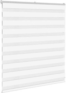 Roleta zebra, biała, szerokość tkaniny 120,9cm, poliester 3