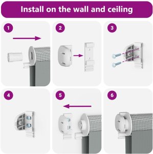 Roleta zebra, biała, szerokość tkaniny 120,9cm, poliester 6