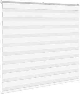 Roleta zebra, biała, szerokość tkaniny 155,9cm, poliester 3