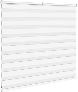 Roleta zebra, biała, szerokość tkaniny 155,9cm, poliester 4