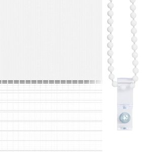 Roleta zebra, biała, szerokość tkaniny 155,9cm, poliester 9