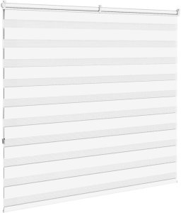 Roleta zebra, biała, szerokość tkaniny 155,9cm, poliester 4