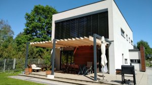 Roleta rzymska pozioma premium Decor 2,5x3 - Beżowy 15