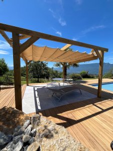 Roleta rzymska pozioma premium Decor 3x3 - Beżowy 13